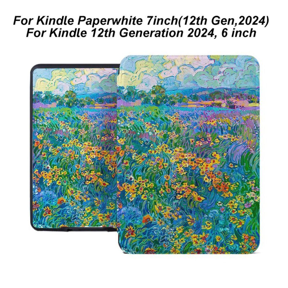 Leather Folio Sleeve Auto Wake/Sleep Cover E-Reader Case for Paperwhite 2024 12th Gen/Colorsoft