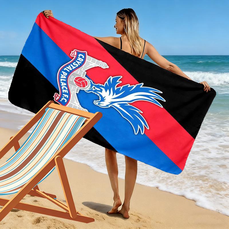 Crystal Palace Print Beach Towel, Large Soft Quick Dry Towel for Beach Camping Swimming