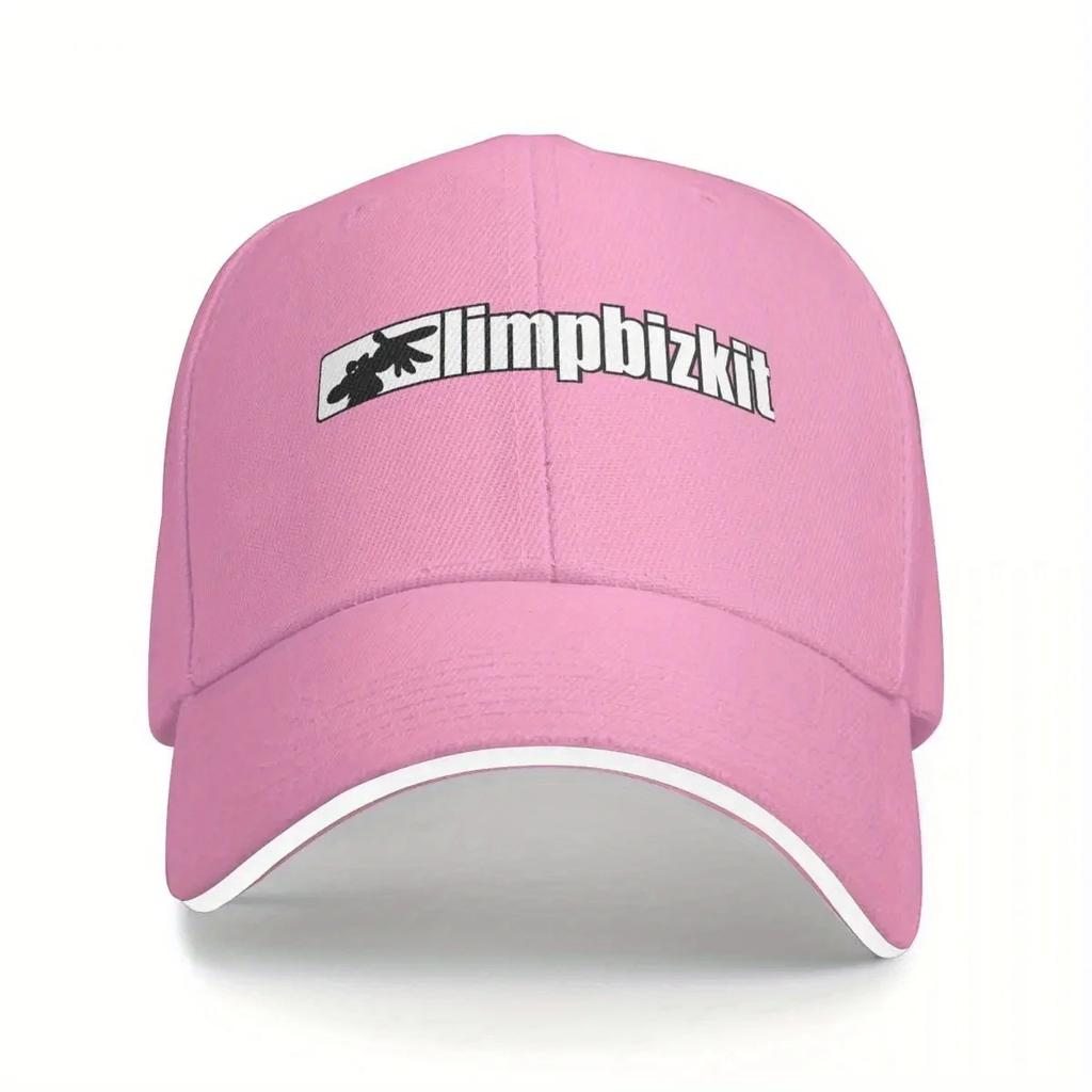 Кепка Snapback Limp Bizkit - Дышащая легкая, черная с белым логотипом и дизайном в виде костей рыбы, машинная стирка, для улицы