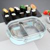 2 Compartment Insulated Lunch Box 650ML Capacity Portion Control Container  For Adults
