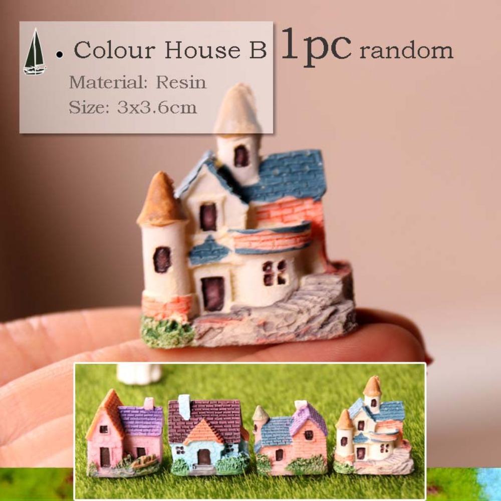 Миниатюрный дом A Building Mushroom Aquarium Rockary Фигурка Fairy Garden Terrarium Home Fish Tank Landscape Decor Accessories