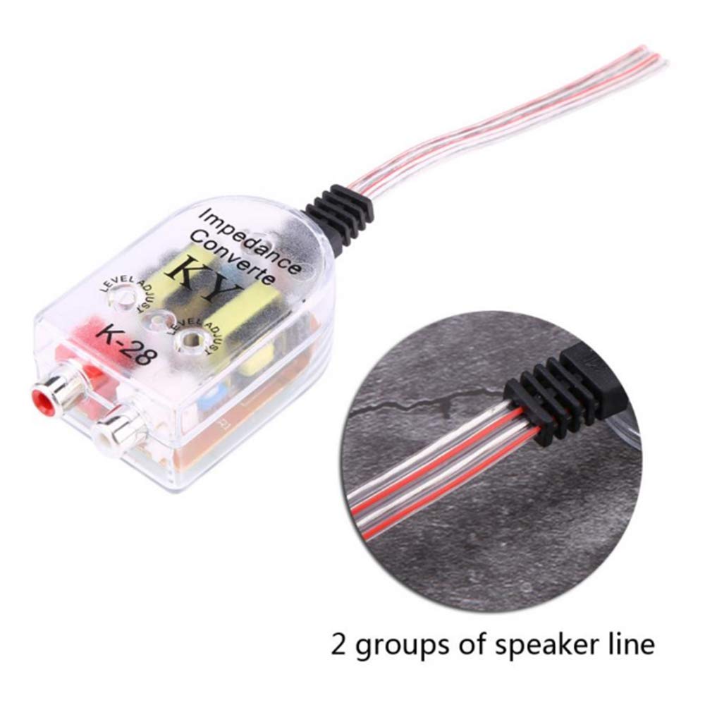 Ren He Автомобильный аудио конвертер линейного выхода для автомобиля 2-канальный преобразователь высокого/низкого уровня Динамик