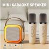 Беспроводной мини-динамик для караоке с Bluetooth-микрофоном для караоке, домашний, с RGB-подсветкой, портативная караоке-машина KTV