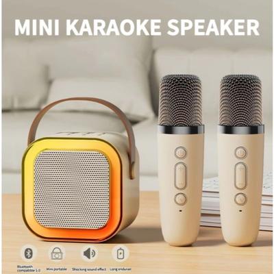 Беспроводной мини-динамик для караоке с Bluetooth-микрофоном для караоке, домашний, с RGB-подсветкой, портативная караоке-машина KTV