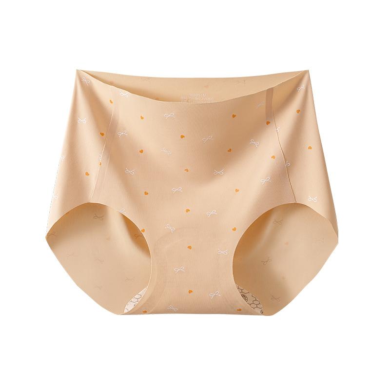 Women's Spring and Autumn New Yoga Camellia 10A Antibacterial Crotch Non Trace Briefs