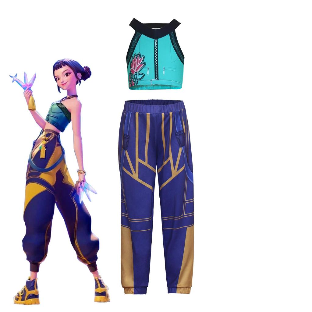 Костюм для косплея K-POP группы девушек-охотниц на демонов на Хэллоуин - Мила, Зои, Люми Аниме-наряд