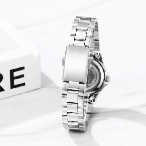 Women's Stainless Steel Waterproof Watch, Silver: Analog Display, Quartz Movement, Small Seconds, Cute Leisure, Business, Fashion Accessory - Perfect