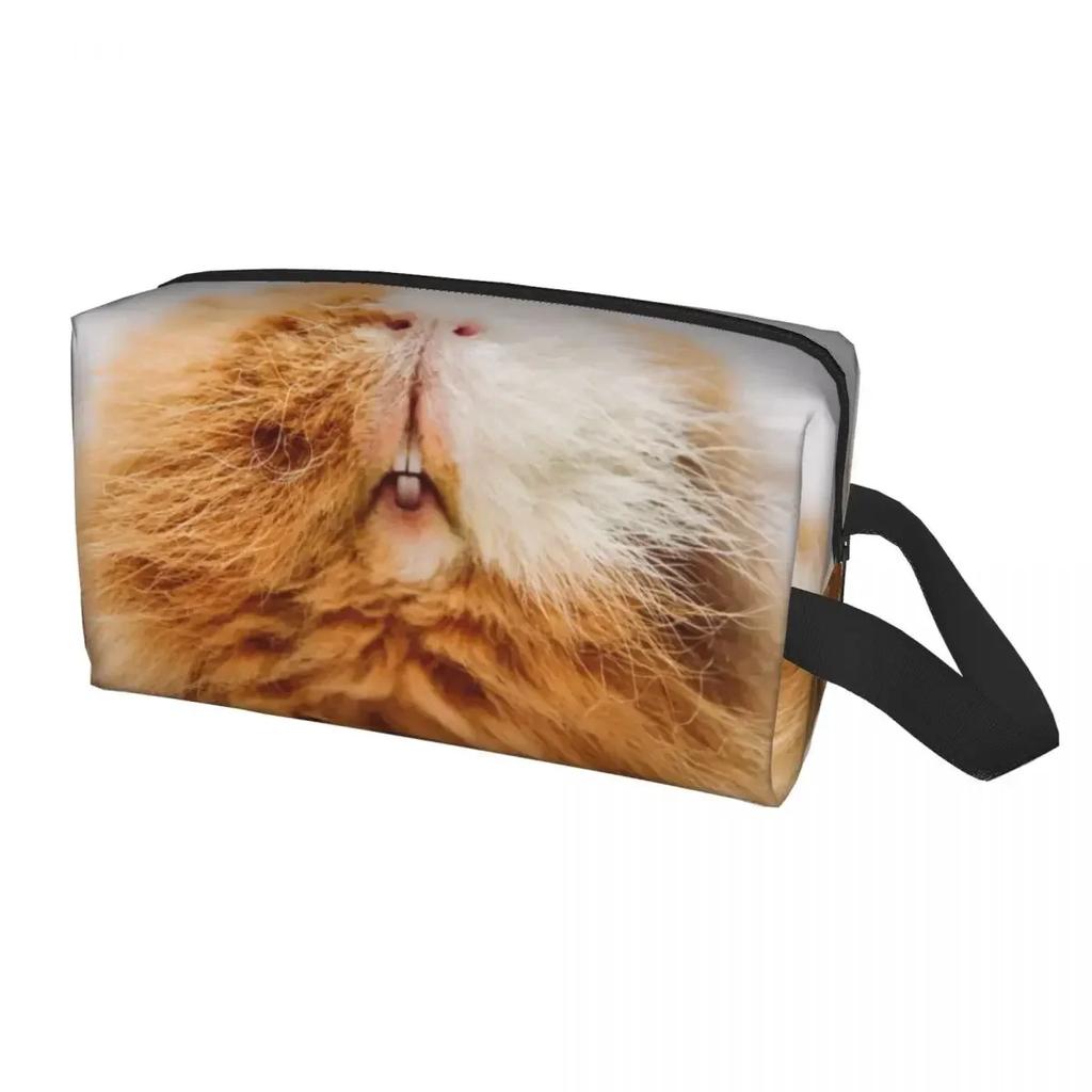 Модная косметичка в виде морской свинки для женщин, дорожный органайзер для косметики, модные сумки для хранения туалетных принадлежностей в виде животных