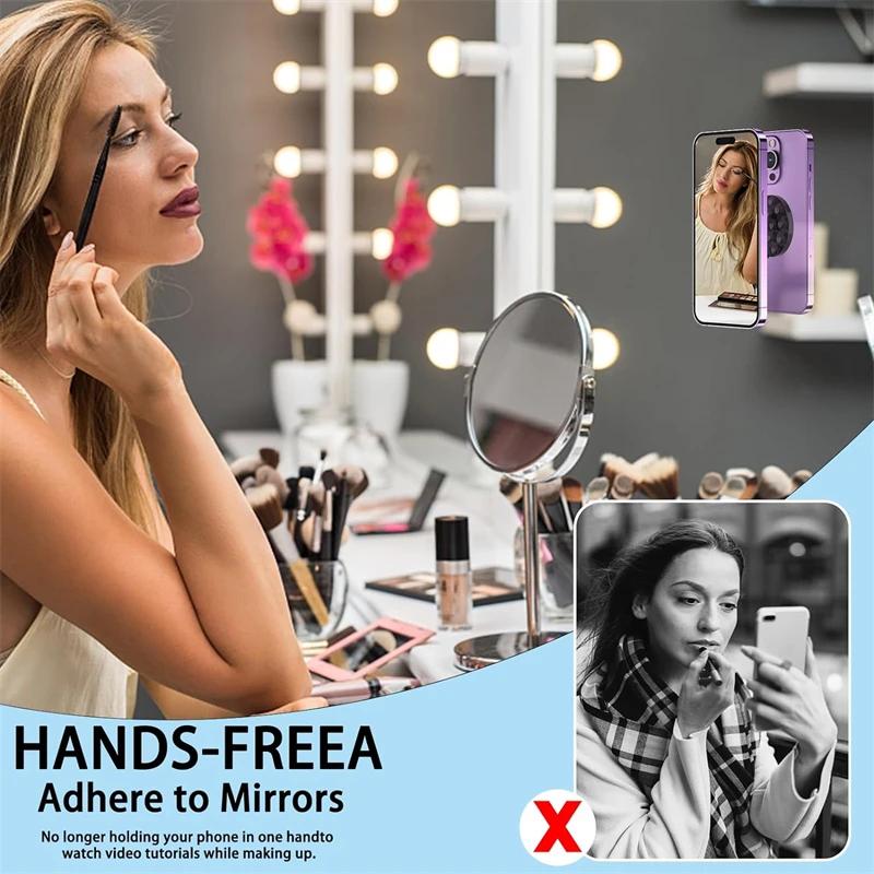 Сильный Магнитный Hands Free Силиконовый Присоска Держатель для Телефона для Magsafe Универсальный Селфи Видео Mac Безопасный Ленивый Крепление Стенд