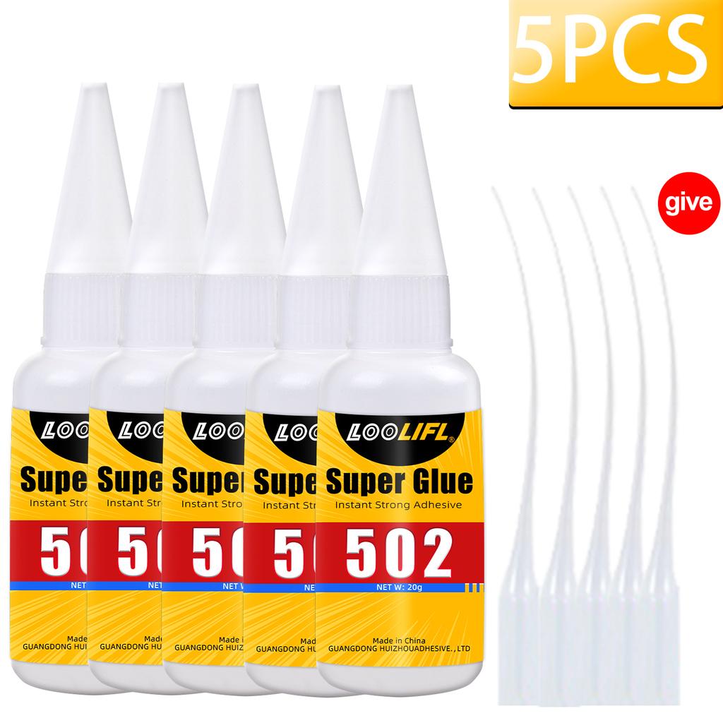 LOOIFL 502 Super Glue Quickdrying Strong Cyanoacrylate Glue is used for diy handicraft repair of metal,wood,leather and ceramics