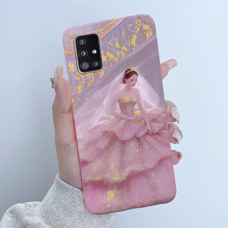 Чехол для телефона Samsung Galaxy A51 A71 5G Девочка с бабочкой Мягкий силикон ТПУ Задняя крышка SM-A516B A516N A516V A716V A716U Чехлы