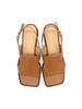 Nontheless Salt Button Flat Sandals Camel N-189/Cm