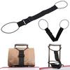 Black Baggage Strap Travel Bag Fixed Strap Luggage Strap