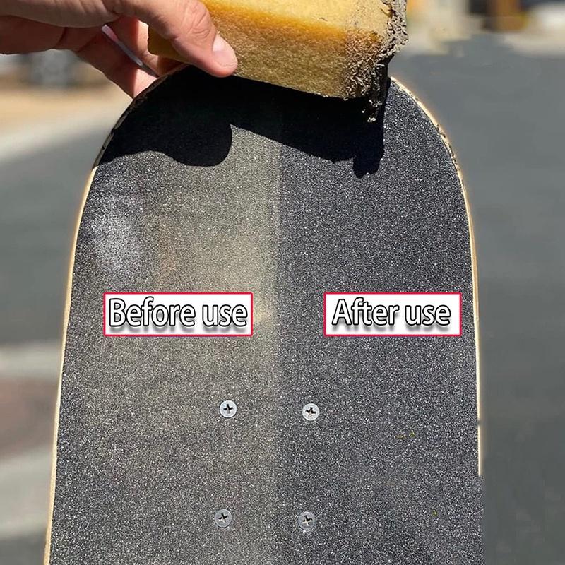 Резиновый блок для чистки скейтборда. Очиститель ленты для скейтборда. Алмазный кубик для удаления грязи.