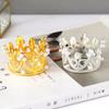 Mini Birthday Crown Cake Decoration  Peach Heart Crown Baking Decor