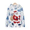 New Women's Hooded Sweatshirt  Autumn Winter Warmth Cartoon Round Neck Long Sleeved Loose Comfortable Christmas Hoodie