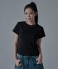 WAARFORWOMAN Wt-60 Slim Line Short Sleeve T-Shirt_Black [S,M]