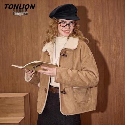 Женская зимняя флисовая куртка TonLion с воротником