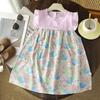 Children's Princess Colorful Flowers Dress - Summer Girls' Casual Dress