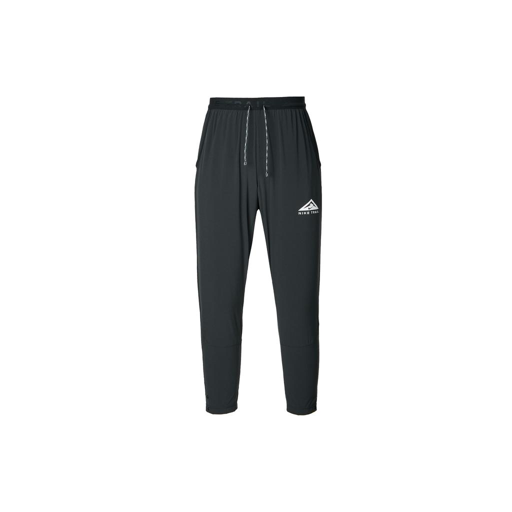 Nike Сплошной цвет с логотипом и джоггерами на шнурке, мужские брюки, черный DX0856-010