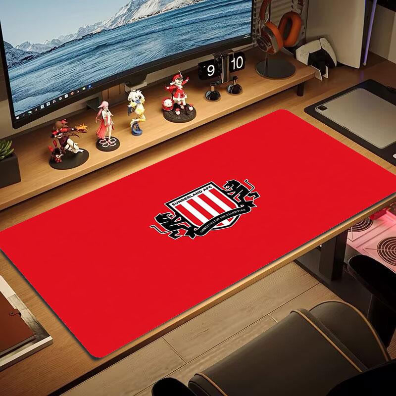 Логотип Футбольного клуба Сандерленд Большой Размер Коврик для Мыши Большой Игровой Стол Подушка Нескользящий Ноутбук Планшетт Большой Коврик для Мыши XXL Коврик Мини ПК Игровой Коврик