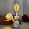 LED Night Light Soft Warm Glow Flicker Free Battery Powered Retro Style LED Table Lamp Bedside Light Decoration