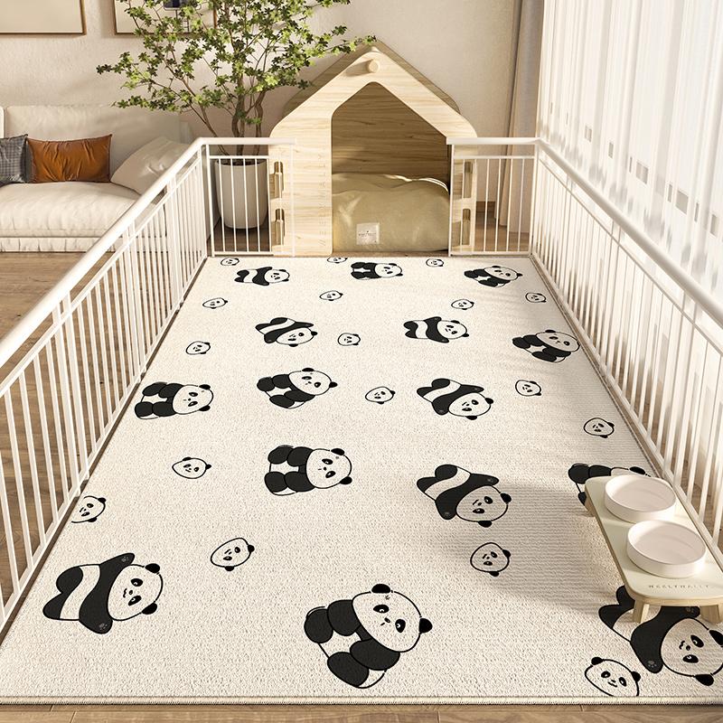 VIKAMA pet Petting Park Floor Mat Enclosure Area Floor Is Waterproof For Dog Food. Easy To Clean And Maintain.