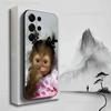 Забавный Милый Обезьянка Чехол Для Samsung S21,S9,S22,S25,S20,S10,Plus,Ultra,S24,S23,FE,Lite,Мягкий Силикон Черный