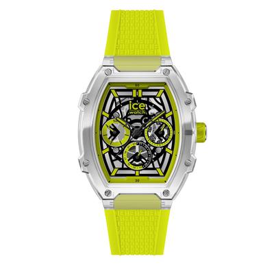 Авторизованный дистрибьютор [ICE-WATCH] Ice-Watch Мужские Унисекс Наручные часы 024286 ICE Boliday Прозрачные Желтые Скелетон Пластик Отображение Даты День Недели