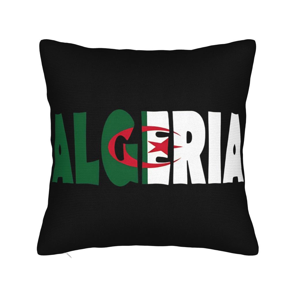 DZ Algeria Algerian Flag Pillow Cover Merchandise Soft Cushion Cover Decorative Pillow Case Cover Home Multi Size