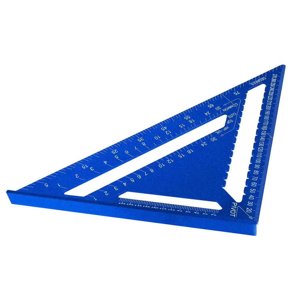 Beslands Треугольная Деревообрабатывающая Циркулярная Пила Алюминиевая Разметка 45 Градусов Плотницкая Геодезическая Угловая Линейка, Линейка, 3030см, Двусторонняя Градуировка,