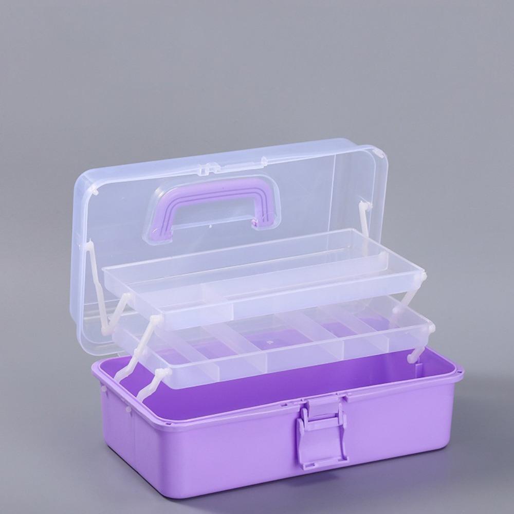 Пластиковый ящик для хранения рукоделия Трехслойный переносной ящик для инструментов Новый ящик для хранения швейных принадлежностей