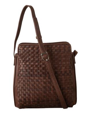 СУМКА от Imai Bag Натуральная Кожа Наплечная Сумка-Кроссбоди Пони Большая Застежка-Молния [IMAI 1977] Сумка, Женская Сумка, Сетка, Вместимость, (33165 Шоколад)