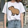 Cute Capybara Clothing T-Shirt Women Vintage Cartoon T Shirt Female Casual Anime Top Tees T Shirt Manga Women Graphic Tee Tops