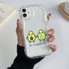 Samsung Galaxy A25 for iPhone 15 Xiaomi Poco X6 Pro Redmi 12c Huawei Honor 90 Phone Cases NY8 Delicious Avocado Art Exclusive Cream Pattern Soft Case