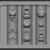 Хэллоуин Куроми 3D Наклейки-трафареты для дизайна ногтей с бантом - Силиконовый инструмент высокой прозрачности
