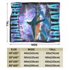 Tralalero Tralala Bootleg Funny Brainrot Italian Shark Meme TBlanket Warm Soft Bedding Throws Winter Couch Chair Bedspread