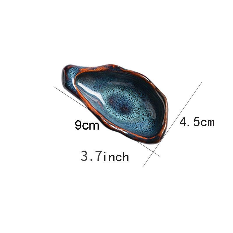 Креативная тарелка со льдом для сашими, керамическая тарелка для устриц, остаточное украшение стола, гостиничный сервис, посуда, кухонные принадлежности для хранения