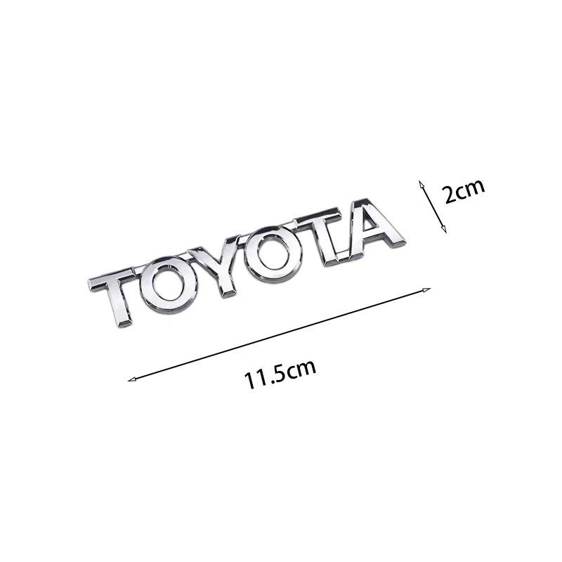 LGPE6 For Toyota 3D emblem stickers front and rear side car logo RAV4  GT86 Corolla Camry Prado Crown REIZ CHR  Avalon Highlander