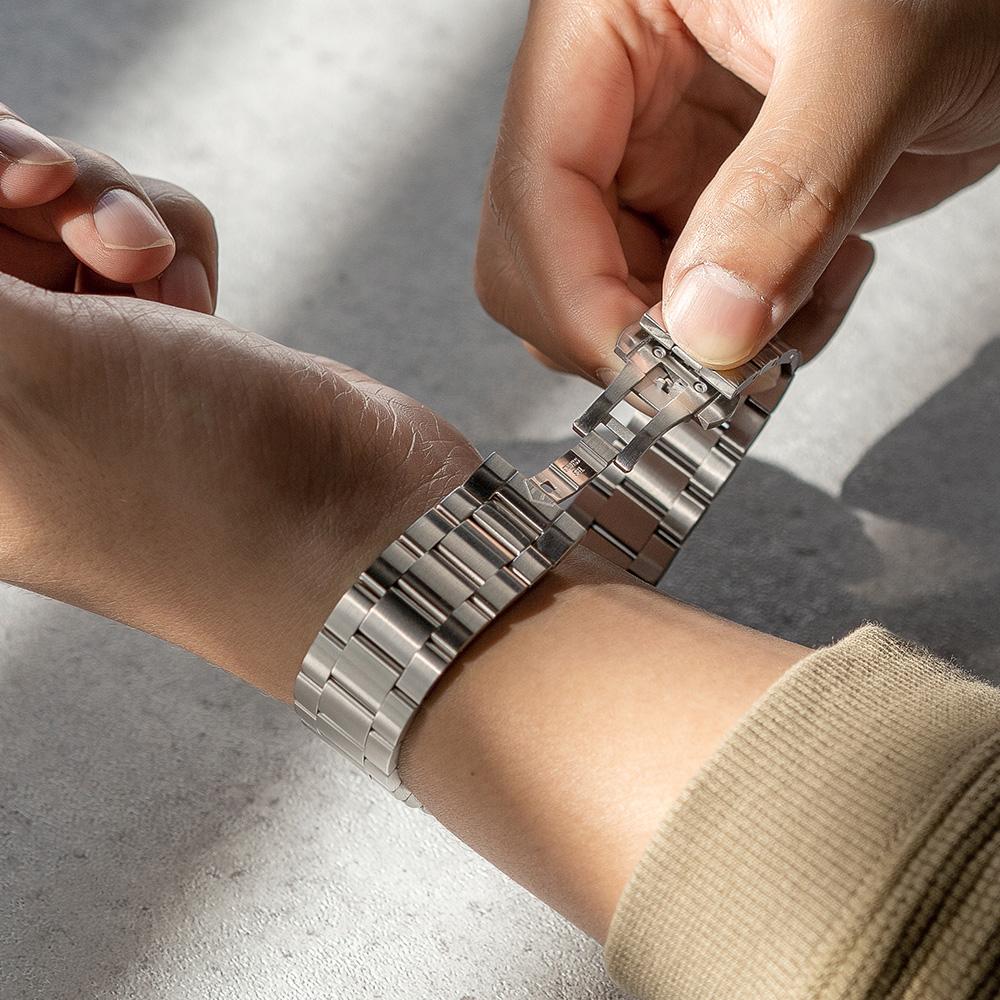 Металлический ремешок Lingke Smartwatch, один, серебристый