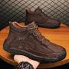 Men's High-top Casual Shoes Handmade Plush Shoes Casual Shoes Autumn and Winter Plus Size 39-48