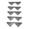 Professional Bookbinding Kit 5Pcs/Set Corner Cutting Jigs, Binding Tools, 1.5mm 2mm Calibrating Jig 2.5mm 3mm 3.5mm Plastic Measurement Rulers