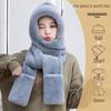 Women's Plush Winter Hat, Scarf, and Gloves Set - Warm, Cold-Proof, Ear Protection, Neck Warmer