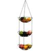 Fashion Space Saving 3Layers Iron Wire Fruit Basket for Storage