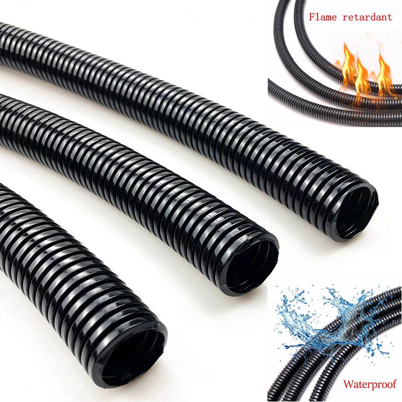 Огнестойкий гофрированный ПА нейлоновый рукав для автомобильной проводки, AD25-AD54.5