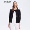 PORTS Women's Elegant Hollow-out Knit Cardigan