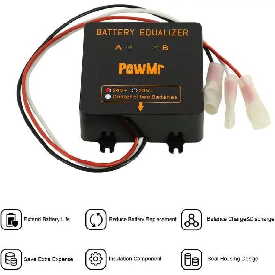 POWMR 24V Балансир-выравниватель аккумуляторов Защита аккумуляторов 12V Выравниватель аккумуляторов Серия свинцово-кислотных аккумуляторов Регулятор напряжения солнечных элементов