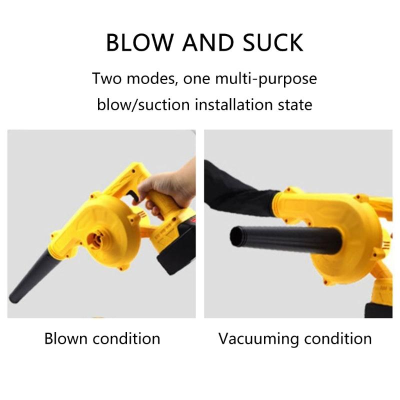 Leaf Blower Cordless Electric Cordless Leaf Blower with Replacement Tips Leaf Blowers for 18V 18650 Battery