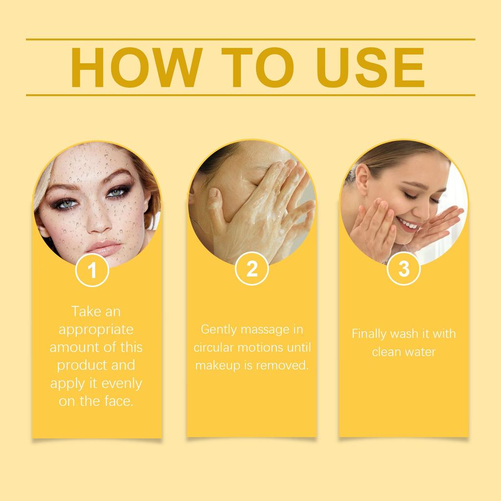 Makeup Remover Cream Cleansing Gel Deep Cleansing For Eyes And Lips Gentle And Non Irritating Makeup Remover 100ml