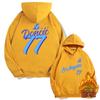 Mens Oversized Drop Shoulder Hoodie With NBA Dallas Mavericks Luka Doni 77 Print Cotton Long Sleeve Sweatshirt Fall